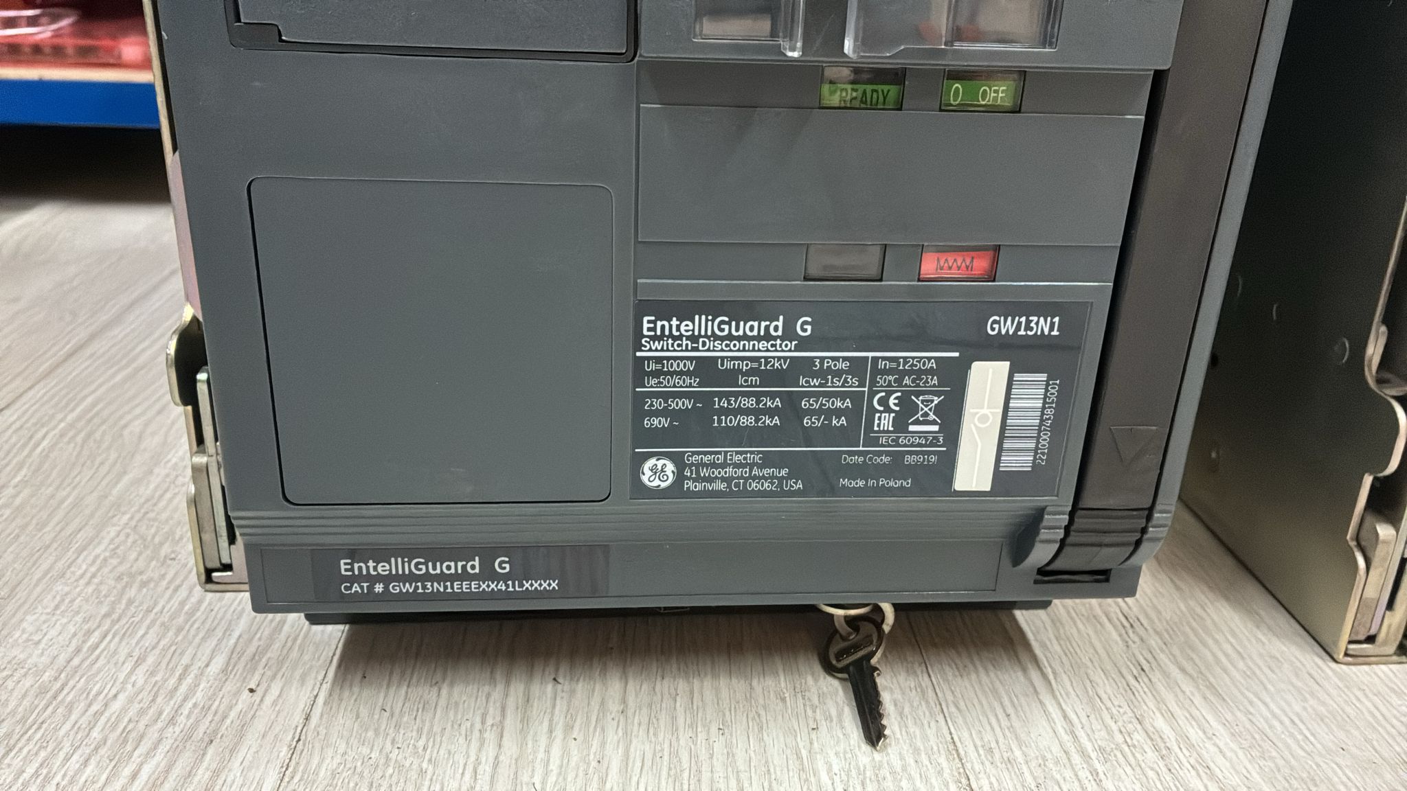 GE ENTELLIGUARD G GW13N1 MASTERPACT