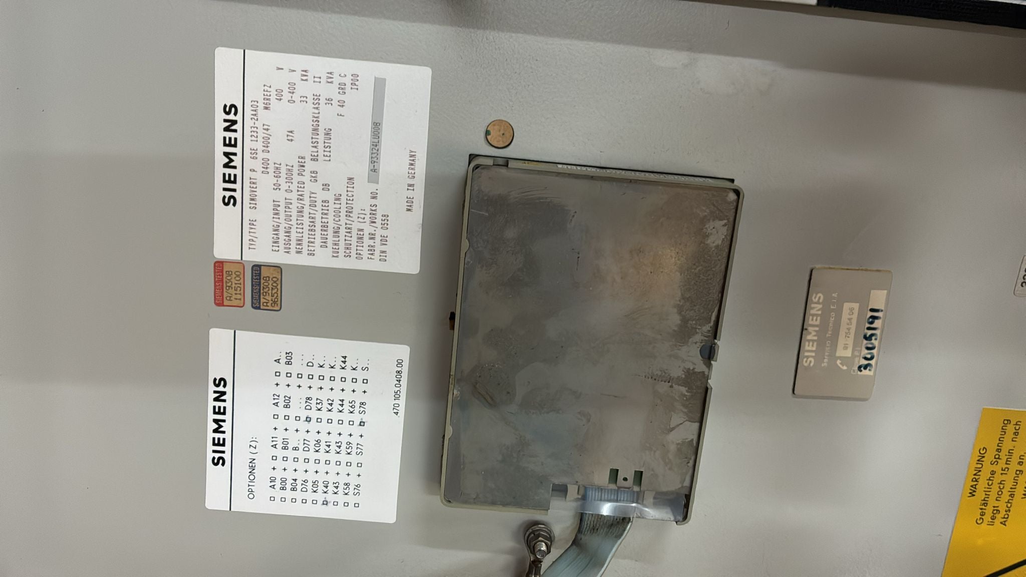 Siemens 6SE1233-2AA03 Simovert