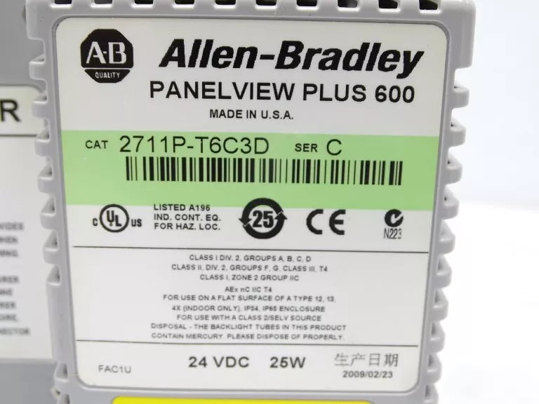 Allen Bradley 2711P-T6C3D, póngase en contacto para obtener el precio