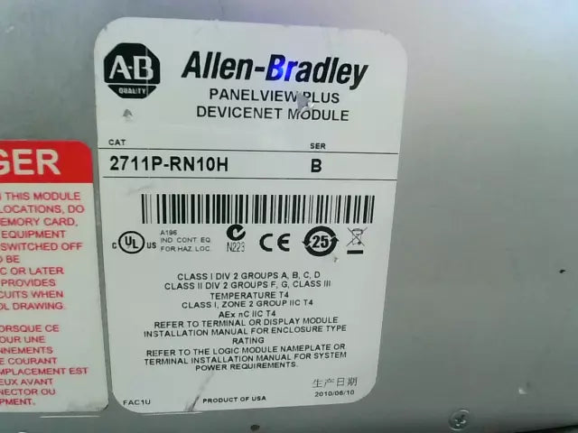 Allen Bradley 2711P-RN10H
