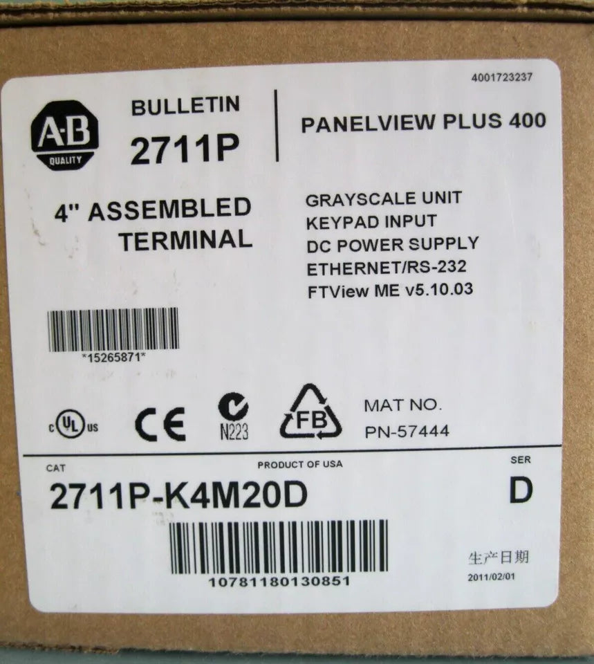 Allen Bradley 2711P-K4M20D