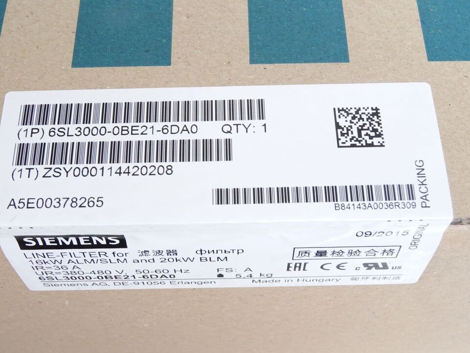 Siemens 6SL3000-0BE21-6DA0 Simodrive