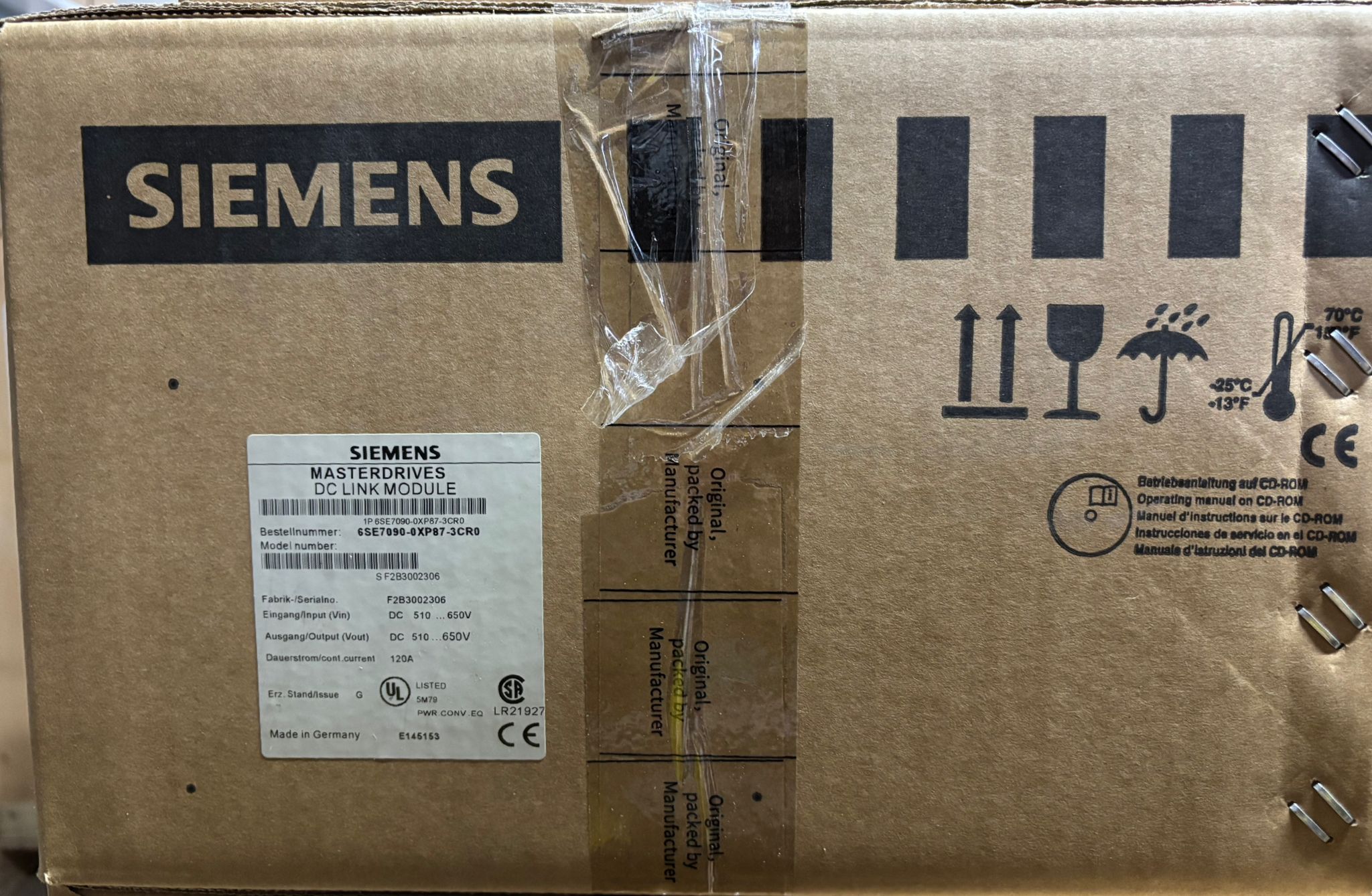 Siemens 6SE7090-0XP87-3CR0